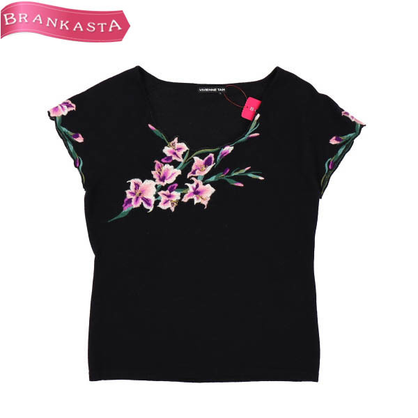 美品】VIVIENNE TAM/ヴBヴィアンタム 半袖 ニット トップス ラグラン 
