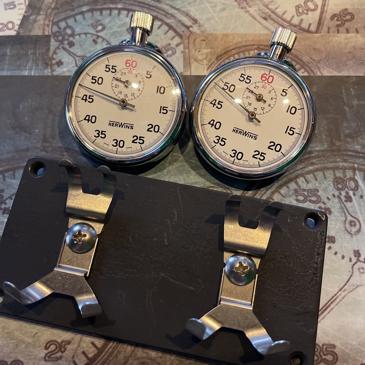 Timer | Rally Vintage Stopwatch Herwins Swiss Dashboard 0