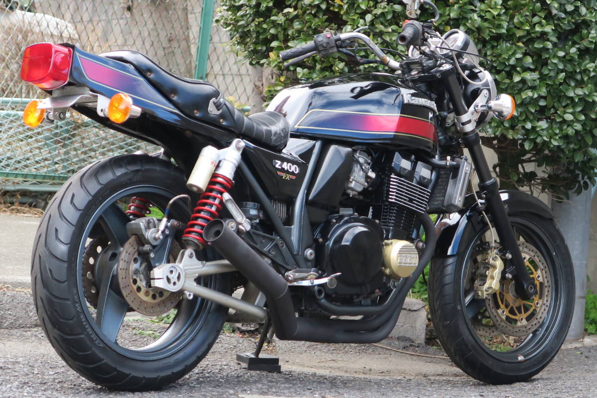 1円から売切！オーラ全開☆Z400FX仕様ZRX400改 後期型 高年式 TOKICO6