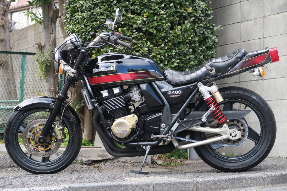 1円から売切！オーラ全開☆Z400FX仕様ZRX400改 後期型 高年式 TOKICO6