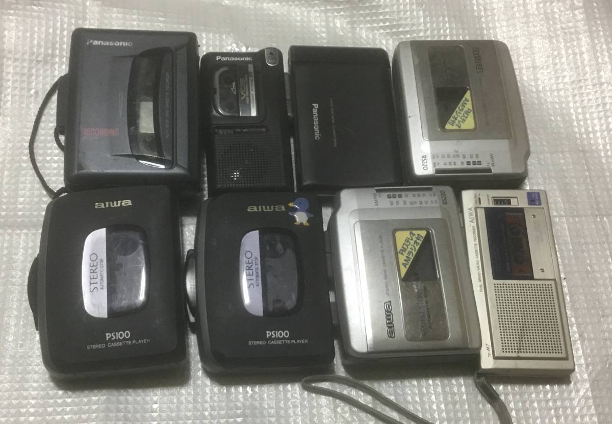 k0406:ポータブルカセットプレイヤー 65台(SONY製、Panasonic製など