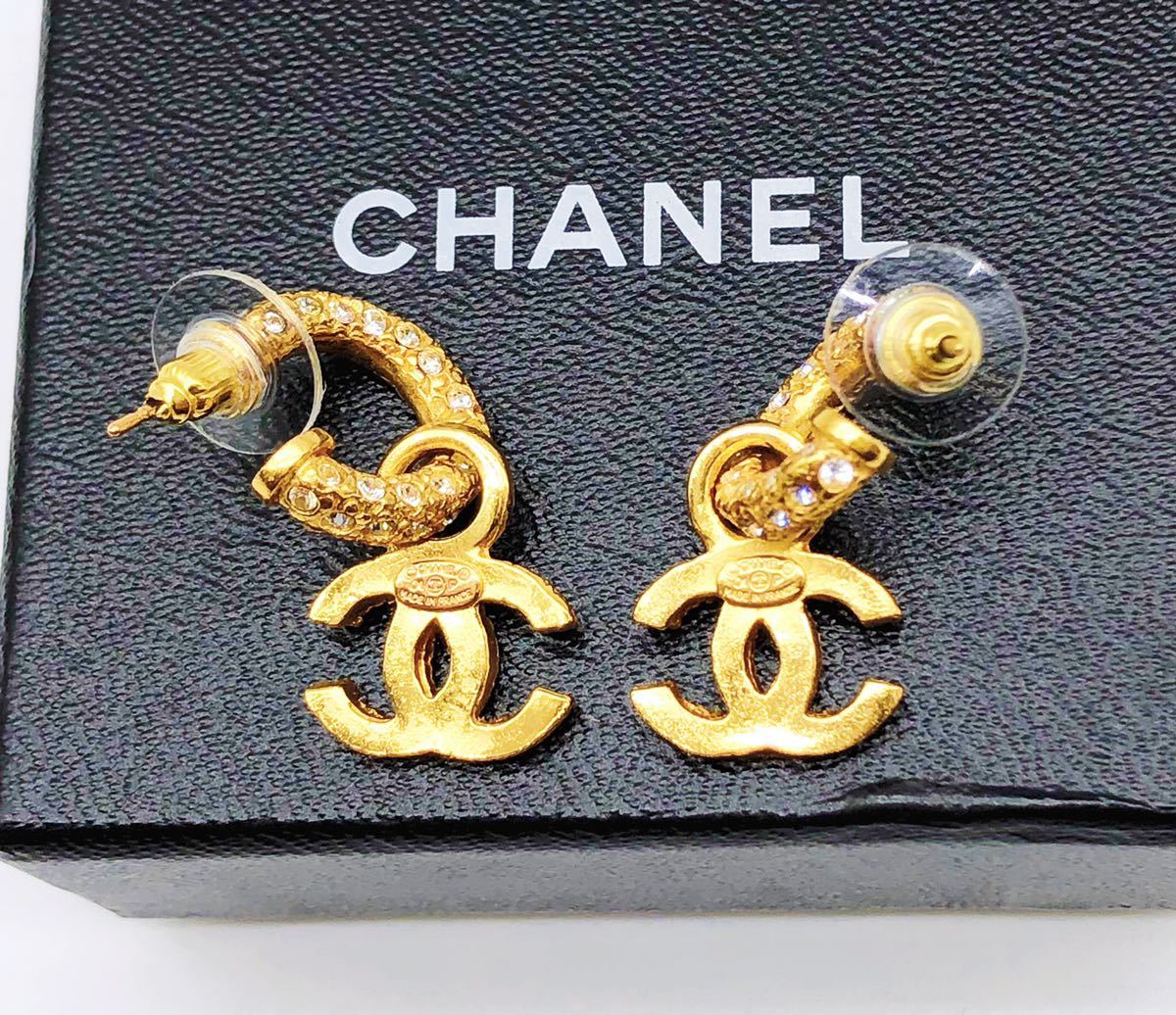1円～美品 シャネル CHANEL ココマーク フープ ピアス ヴィンテージ 