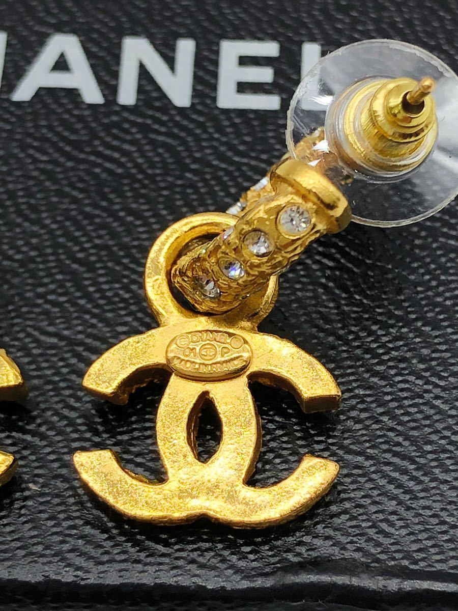 1円～美品 シャネル CHANEL ココマーク フープ ピアス ヴィンテージ 