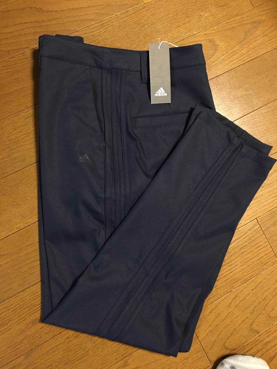 格安，正規品 adidas アディダス ストレッチ サイドⅢライン ノータック パンツ NV/L(82cm～)｜売買されたオークション情報、yahooの商品情報をアーカイブ公開 - オークファン パンツ、スラックス
