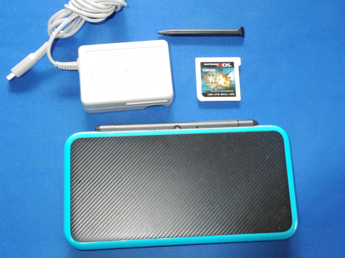 Newニンテンドー2DS LL ブラック×ターコイズ 動作品 LL ブラック