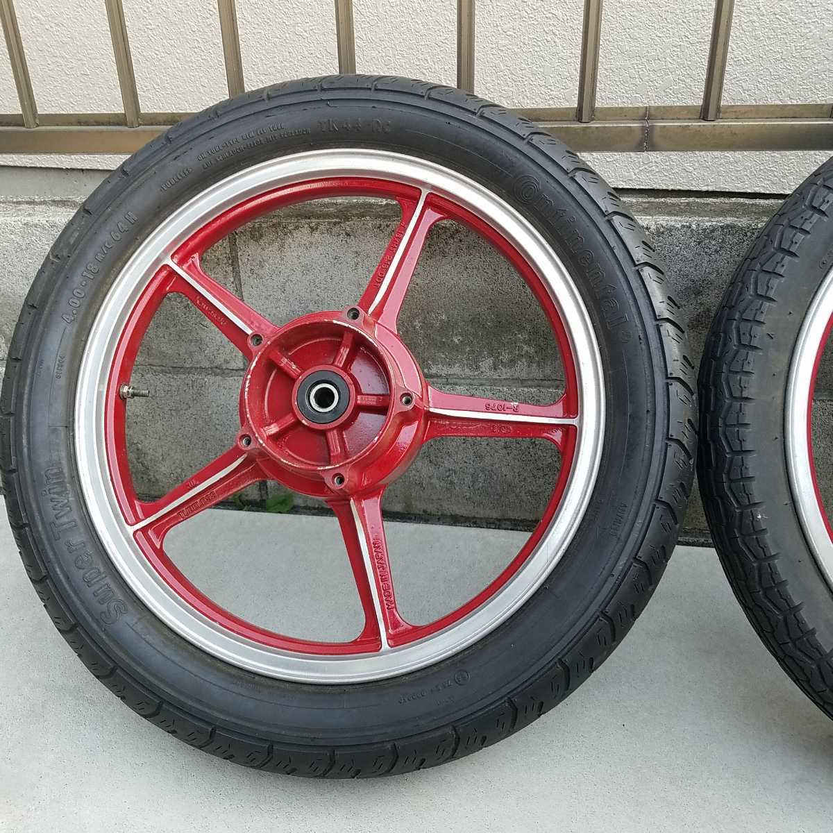 当時 Z400GP 前後ホイールセット ニューペイント 希少 レア Z550GP 