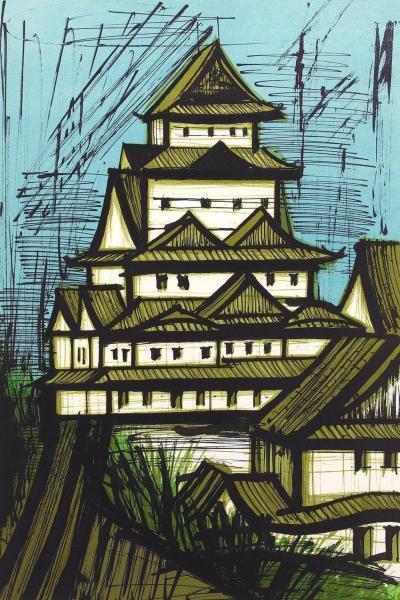 真作】【WISH】ベルナール・ビュッフェ Bernard Buffet「日本の旅