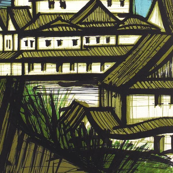 真作】【WISH】ベルナール・ビュッフェ Bernard Buffet「日本の旅