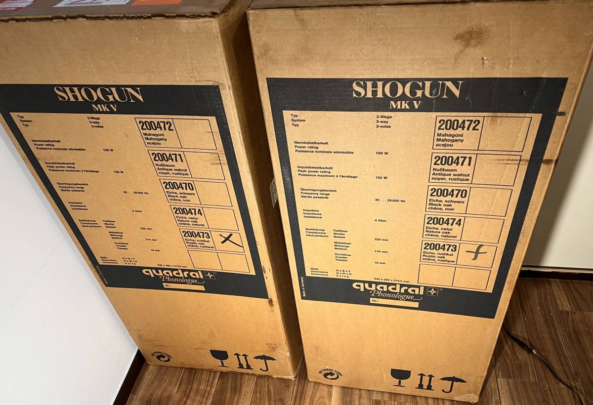 美品】ドイツ QUADRAL Shogun MK V 3ウェイスピーカーペア QUADRAL