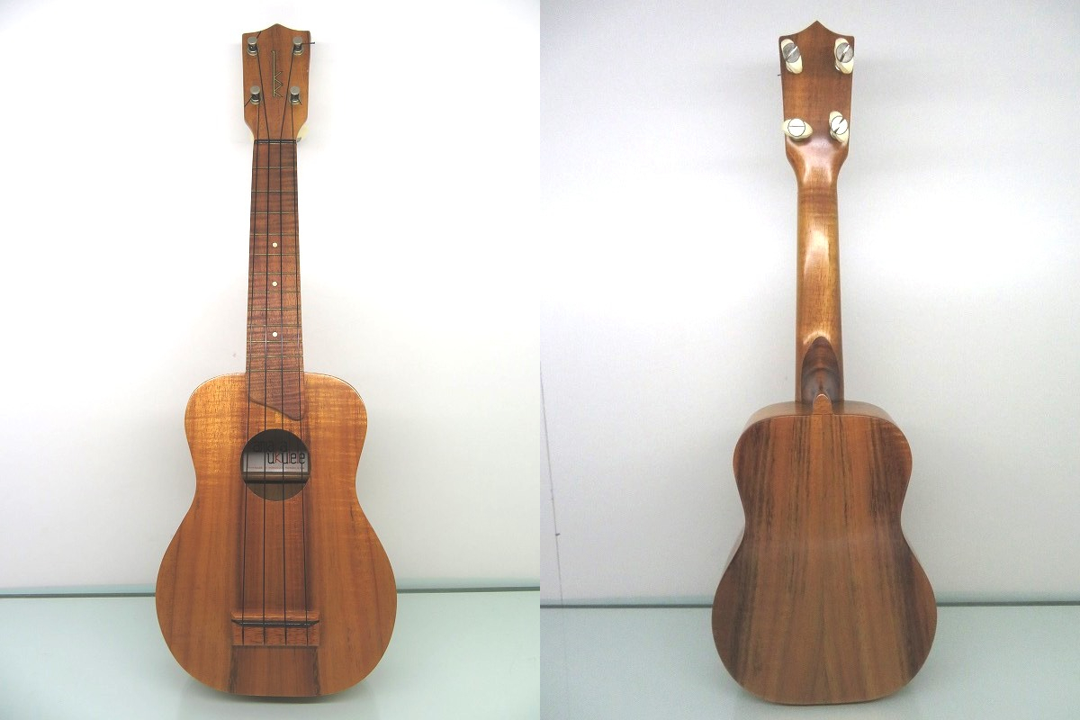 【管理G384】KAMAKA UKULELE　カマカ　ウクレレ　ホワイトラベル　ハードケース付き ホワイトラベル Kamaka カマカ 8弦 Vintage ホワイト