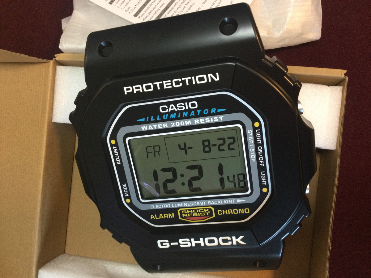 G-SHOCK レアCASIO DW-5600 クロック掛け時計 カシオ Gショック 