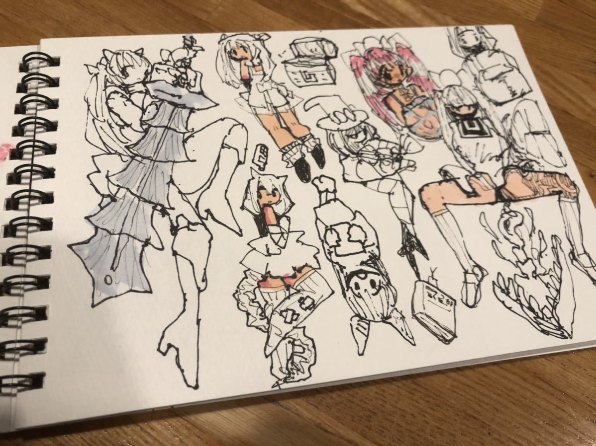スケッチブック12ページ ラフ色々 オリジナル 手描きイラスト ケモナー 女の子 初音ミク 東方 エルフ アナログ 手描きイラスト 売買されたオークション情報 Yahooの商品情報をアーカイブ公開 オークファン Aucfan Com