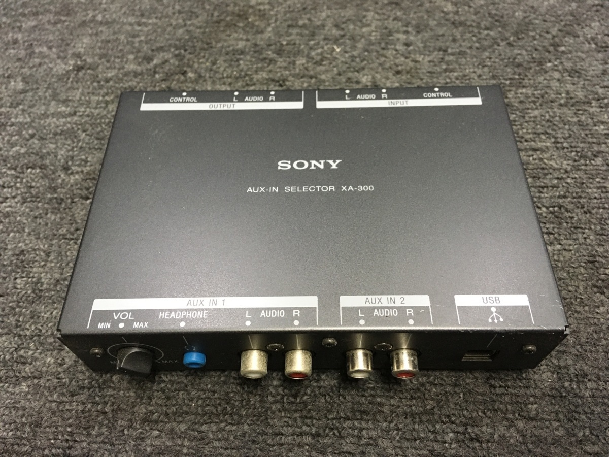 SONY XA-300 ソニーバス対応AUX・USB 外部入力セレクター 【公式