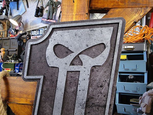 ハーレーダビッドソン HARLEY DAVIDSON 壁掛け 木製装飾 ハーレーダビッドソン #1スカル・ウッドサイン □ アメリカン雑貨