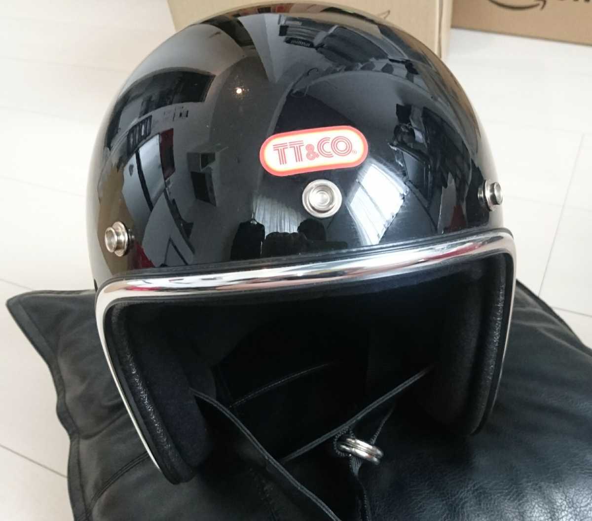 TT&CO スーパーマグナム クローム トリム マットブラック シールド付き 