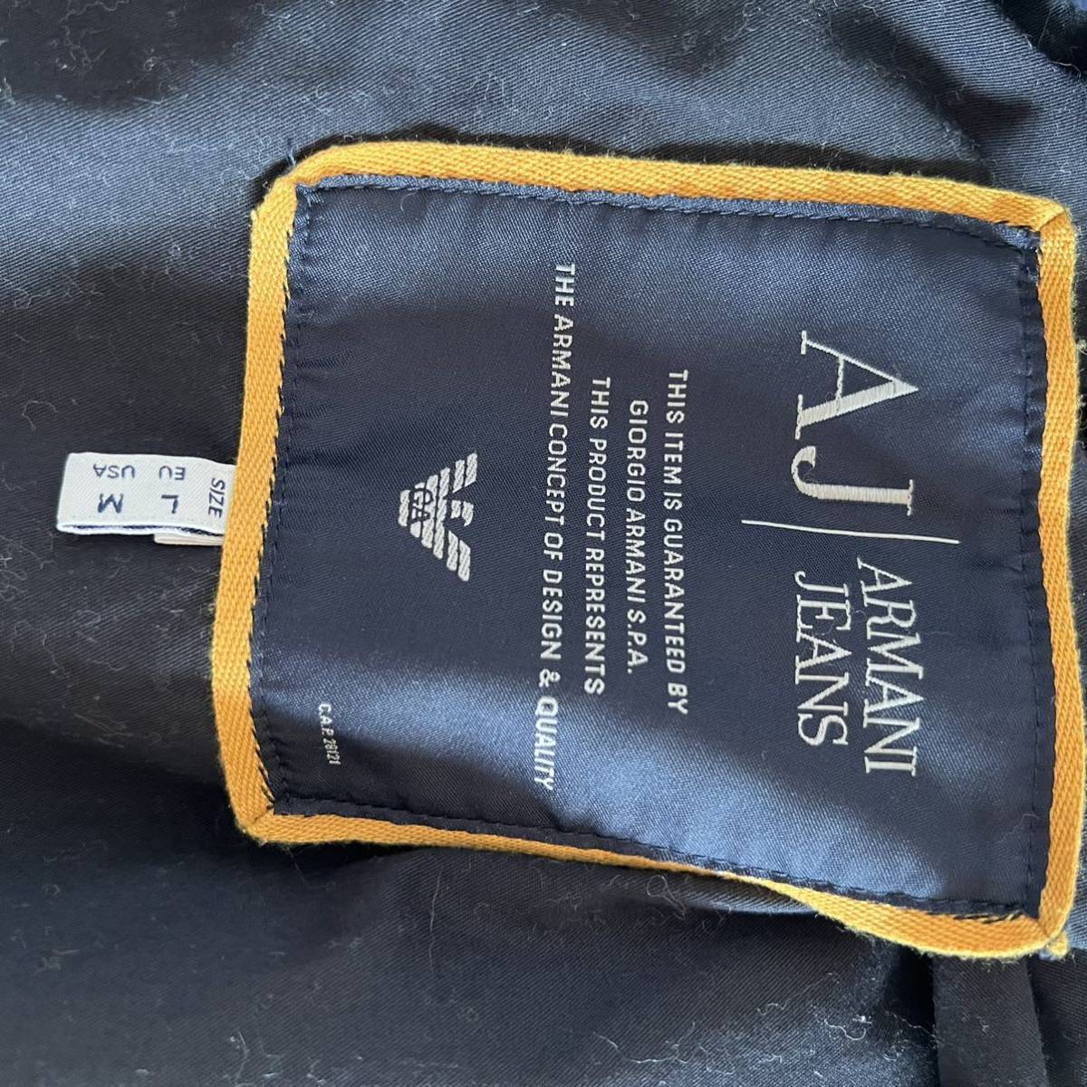 希少 ARMANI JEANS シングルライダース レザージャケット 革ジャン