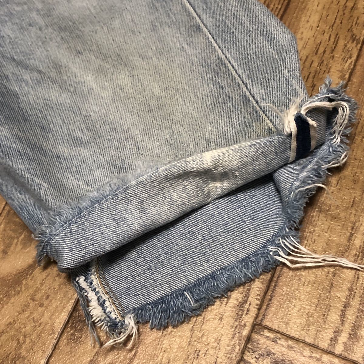 h*p様 70s リーバイス 501 66後期 赤耳 カットオフ デニムショーツ Levis 501 66後期 赤耳 カットオフ デニム ショーツ W31 ビンテージ