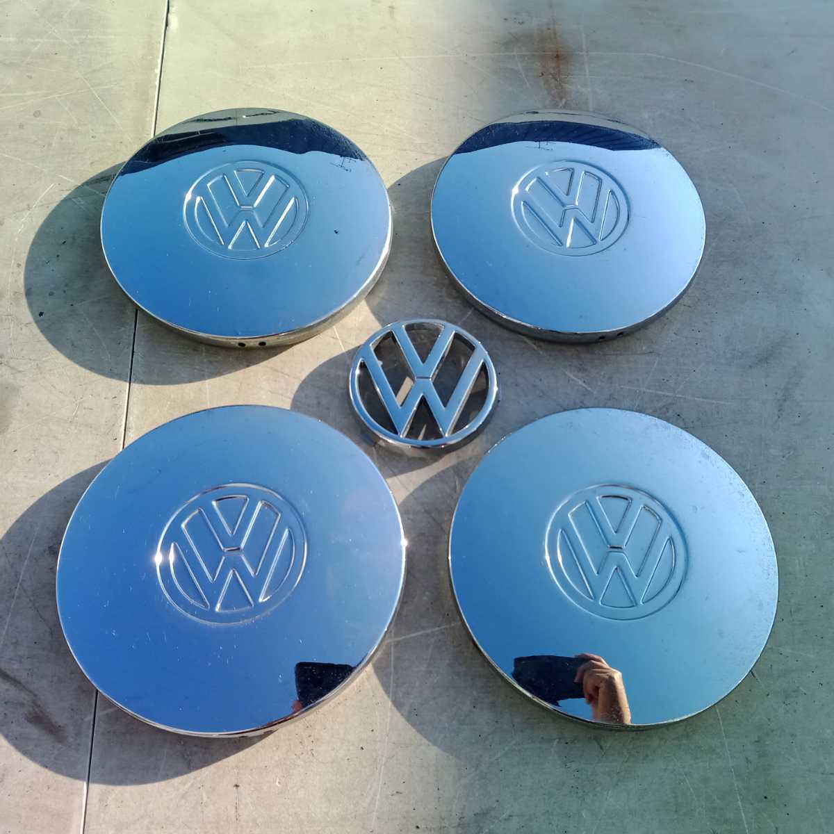 Yahoo!オークション 純正 VW 当時物♪ メッキ センター ワーゲン 