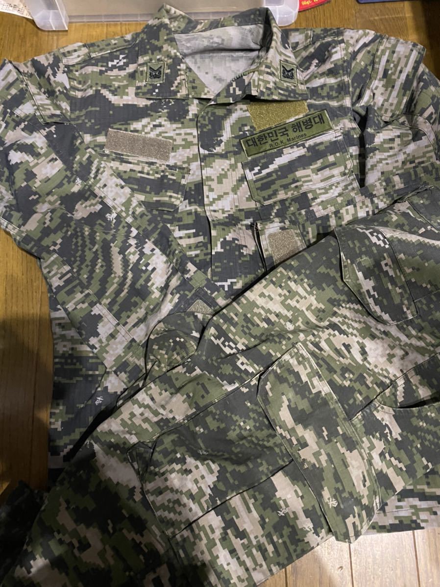 韓国軍 海兵隊 デジタル迷彩服 戦闘服 売買されたオークション情報 Yahooの商品情報をアーカイブ公開 オークファン Aucfan Com