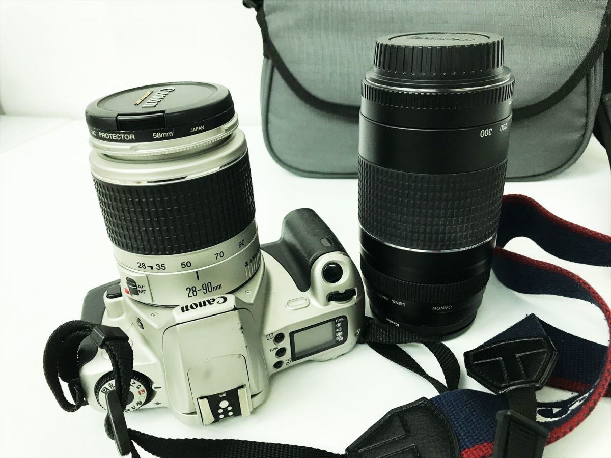 1円】Canon EOS Kiss III ボディ 28-90mm 75-300mm レンズ バッグ