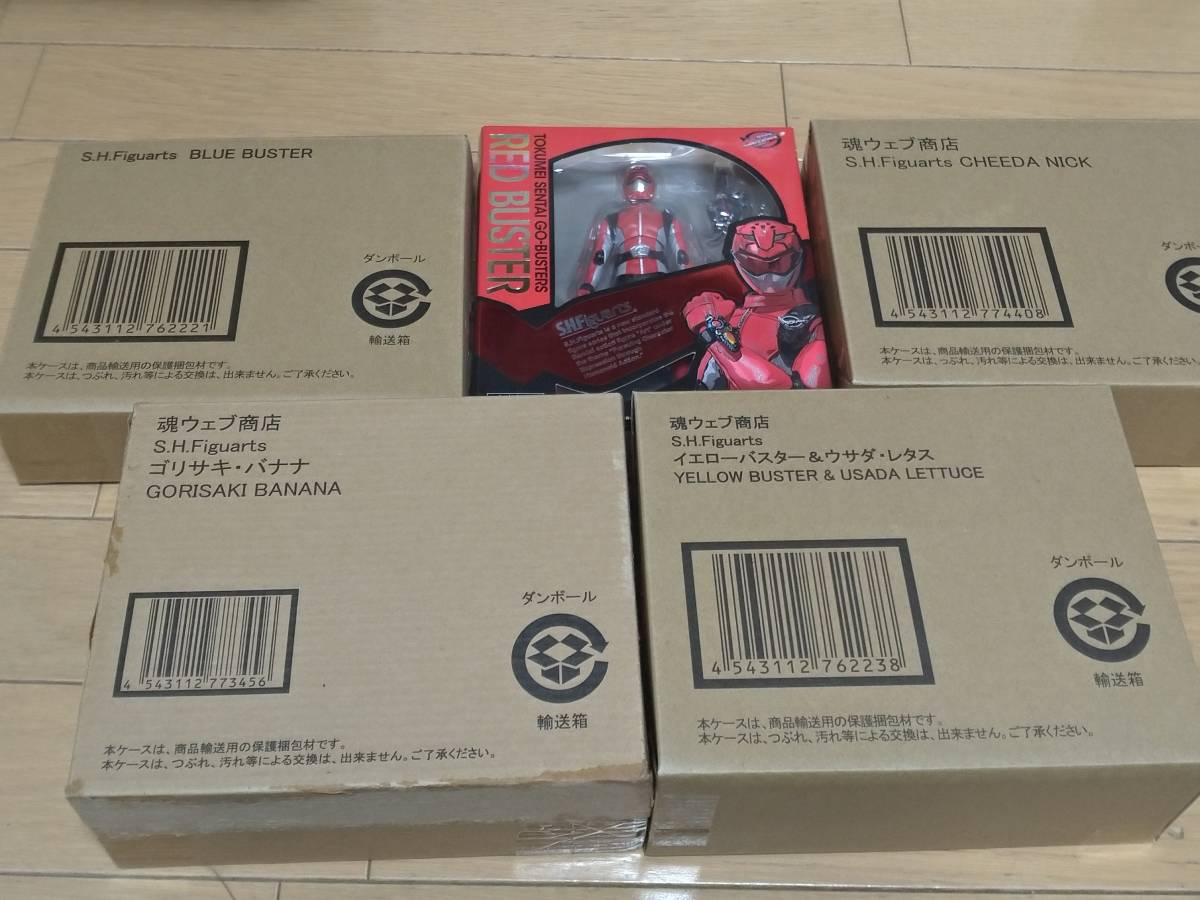 豊富な，人気 バンダイ S.H.Figuarts 特命戦隊ゴーバスターズ コンプ5点セット(特命戦隊ゴーバスターズ)｜売買されたオークション情報、yahooの商品情報をアーカイブ公開 - オークファン 特命戦隊ゴーバスターズ
