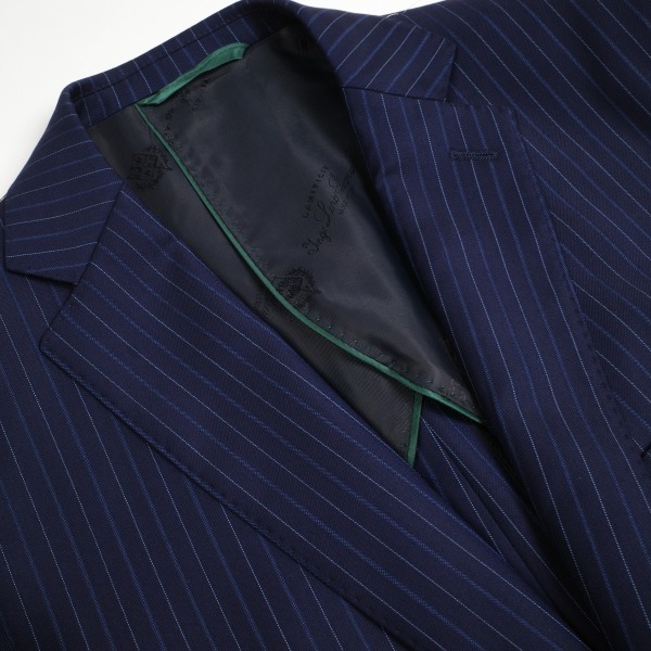 新品1円～★定価13.7万 イタリア生地 ロロピアーナ Loro Piana スーパー130's生地 2パンツ ウール毛 ストライプスーツ 94A6 ◆7274◆ ロロピアーナ イタリア生地 Loro 102BB6 値下げ ノータック◆4744◆