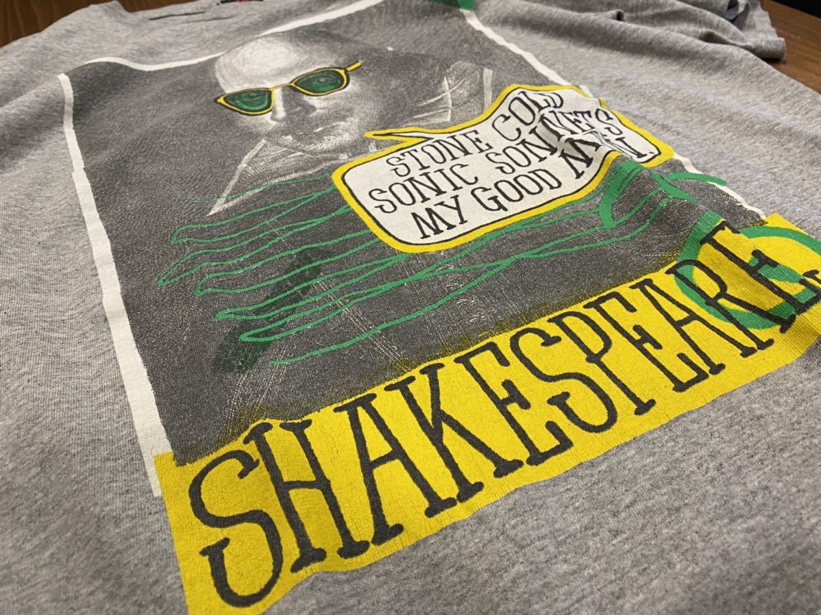 希少 レア STUSSY シェイクスピア Shakespeare Great Minds Tシャツ M 