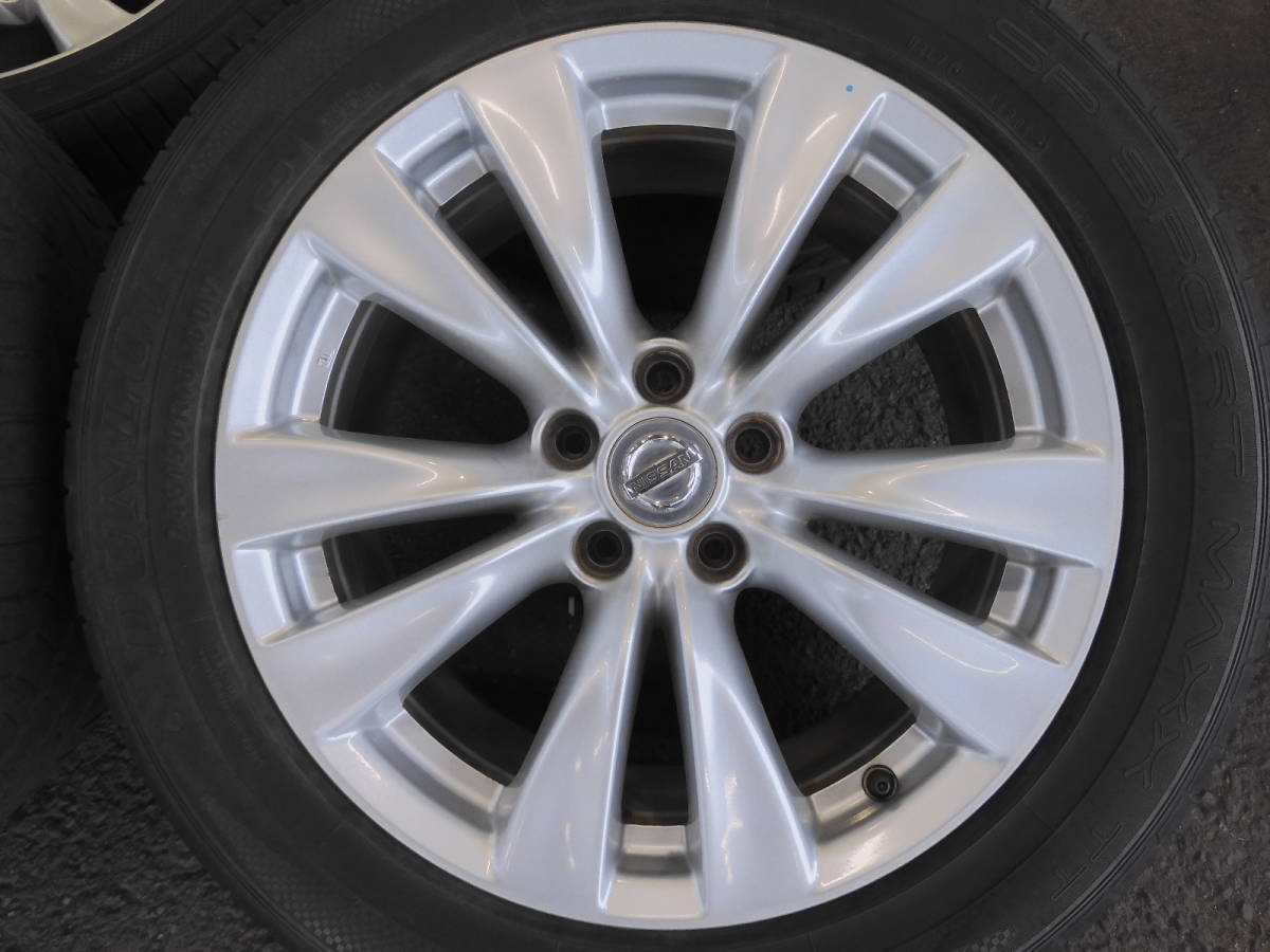 日産 Y51 フーガ 純正 18インチアルミホイール＆タイヤ4本セット 18×8j