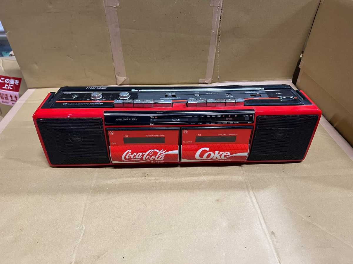 美品・非売品】コカ・コーラ Wラジカセ Coca-Cola 昭和 レトロ