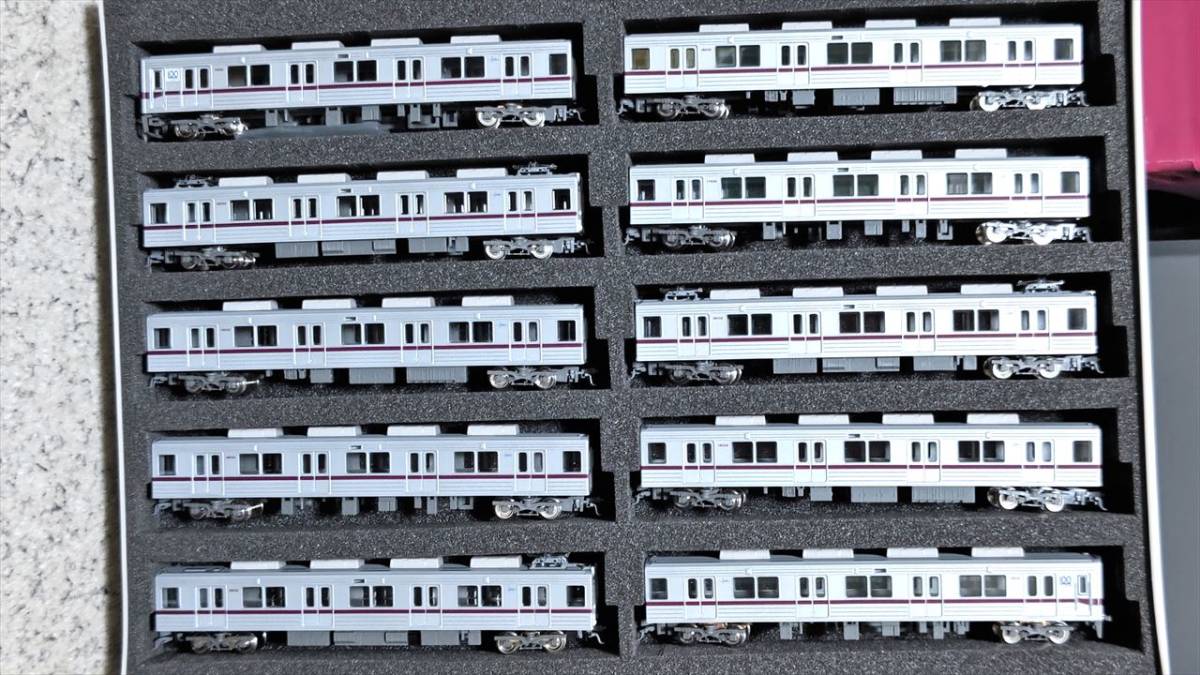 東武10030系リニューアル車 11032編成開業100周年ロゴ付き10両セット グリーンマックス 4687 東武10030型リニューアル車11032編成 開業100