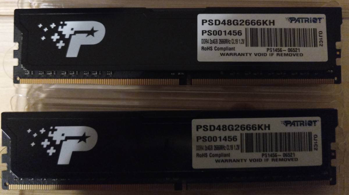 AMD Ryzen 3 2200G、BIOSTAR TB350-BTC、DDR4-2666MHz 8GB (4GB×2枚)セット