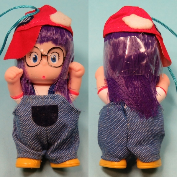 ★アラレちゃん★かわいこぶりっこ ミニサイズ ソフビ 袋入り ポピー製 昭和レトロ デッドストック 当時物