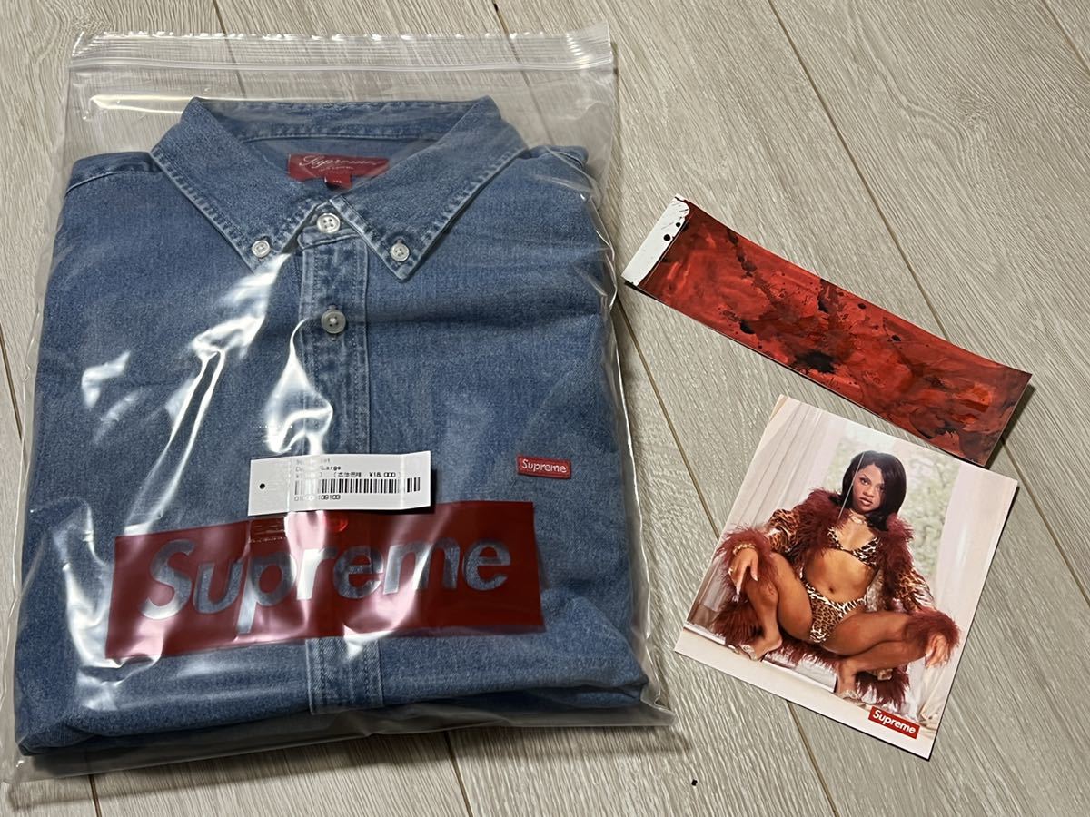 新作，お買い得 5月5日迄限定 匿名配送 22SS Supreme Week8 Small Box Shirt Denim XLサイズ ステッカー付属 シャツ(その他)｜売買されたオークション情報、yahooの商品情報をアーカイブ公開 - オークファン 男性用