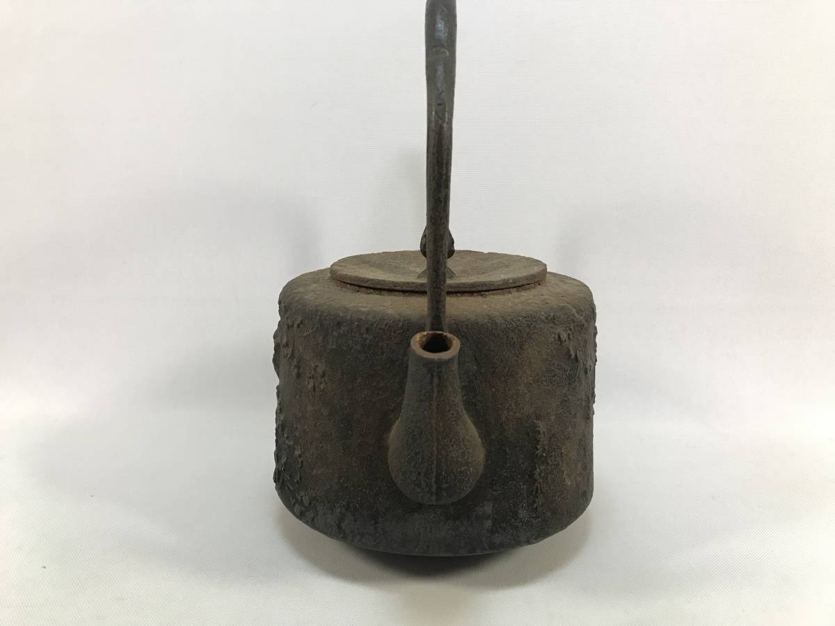 鉄瓶 花鳥図 松風堂 桜 鶯 記念 南部鉄器 茶道具 南部鉄器 | 鉄瓶 1.7