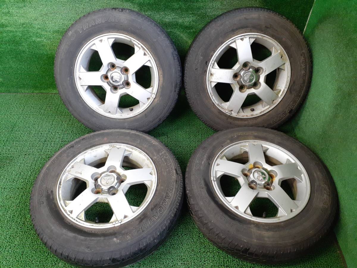 三菱 パジェロミニ純正ホイール 15×5.5J タイヤ付き 4本 中古 売切 