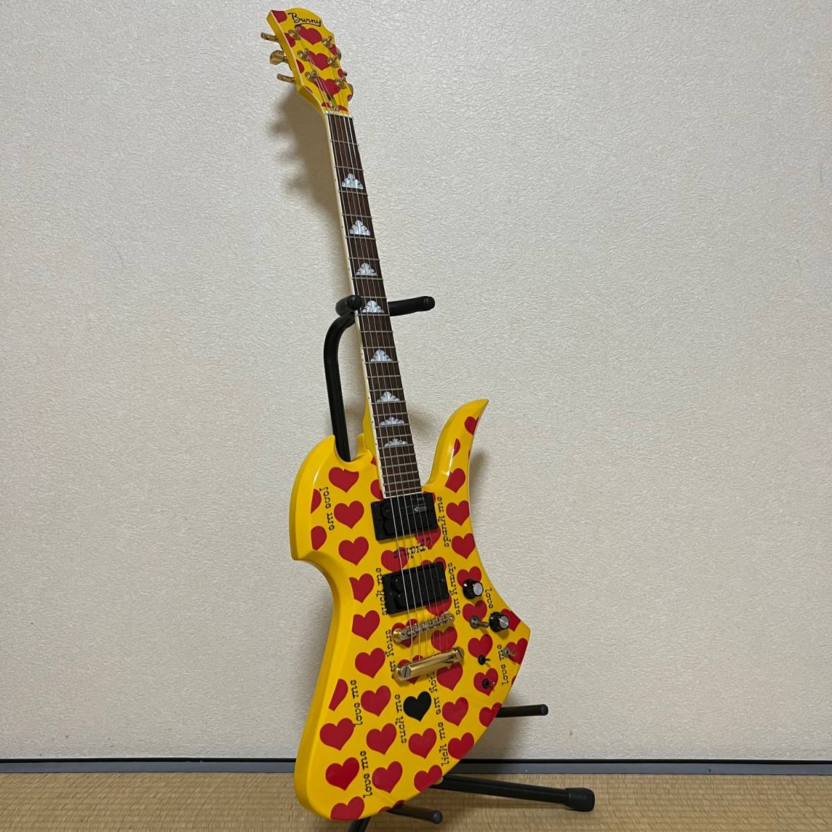 美品 Burny バーニー MG-145S モッキンバード hideモデル X JAPAN 