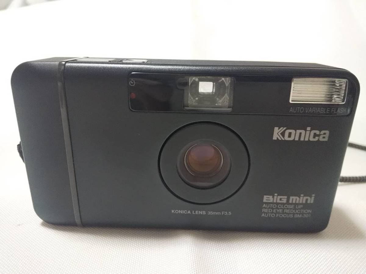 カメラ 【美品 ケースき】 コニカ Konica Big mini BM-201 グレー