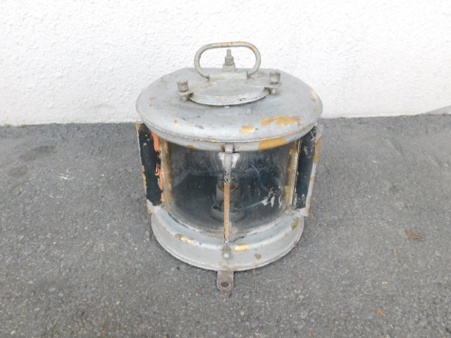  日本船燈 甲種しょう燈 白 第3種 運輸省 電気用 大船検 船舶 部品 カンテラ 昭和レトロ アンティーク ヴィンテージ G4(船)｜売買されたオークション情報、yahooの商品情報をアーカイブ公開 - 船