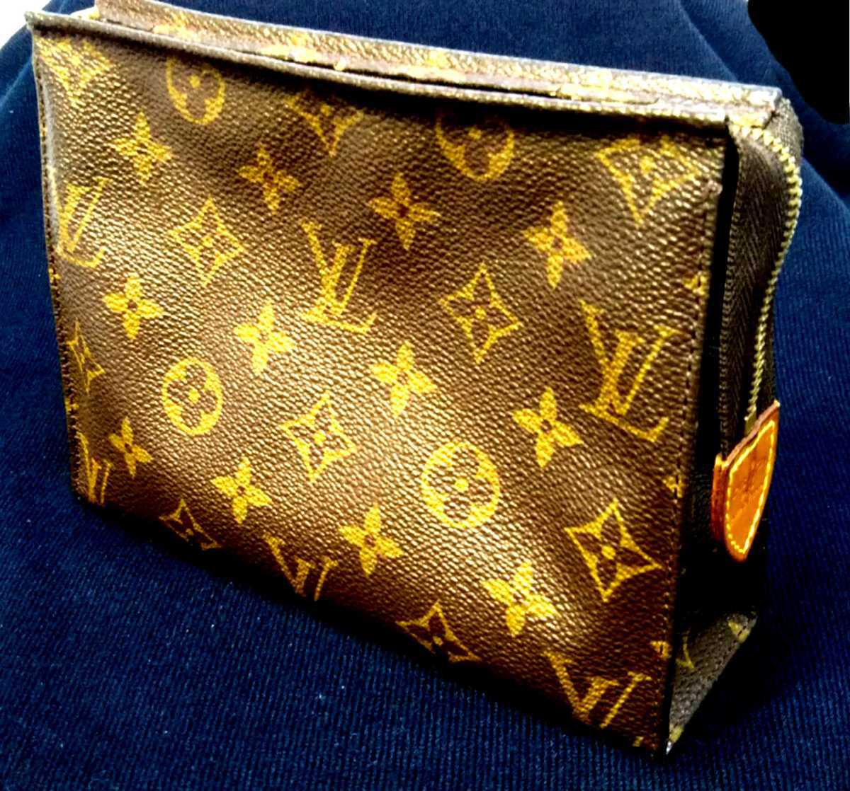 M※ LOUIS VUITTON ルイ・ヴィトン ポッシュトワレット 19 モノグラム 