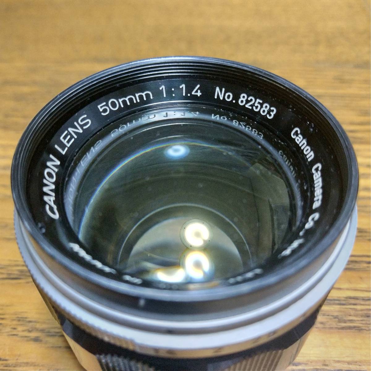 良品中古】☆CANON LENS 50mm F1.4 L39 ライカLマウント(フード付き