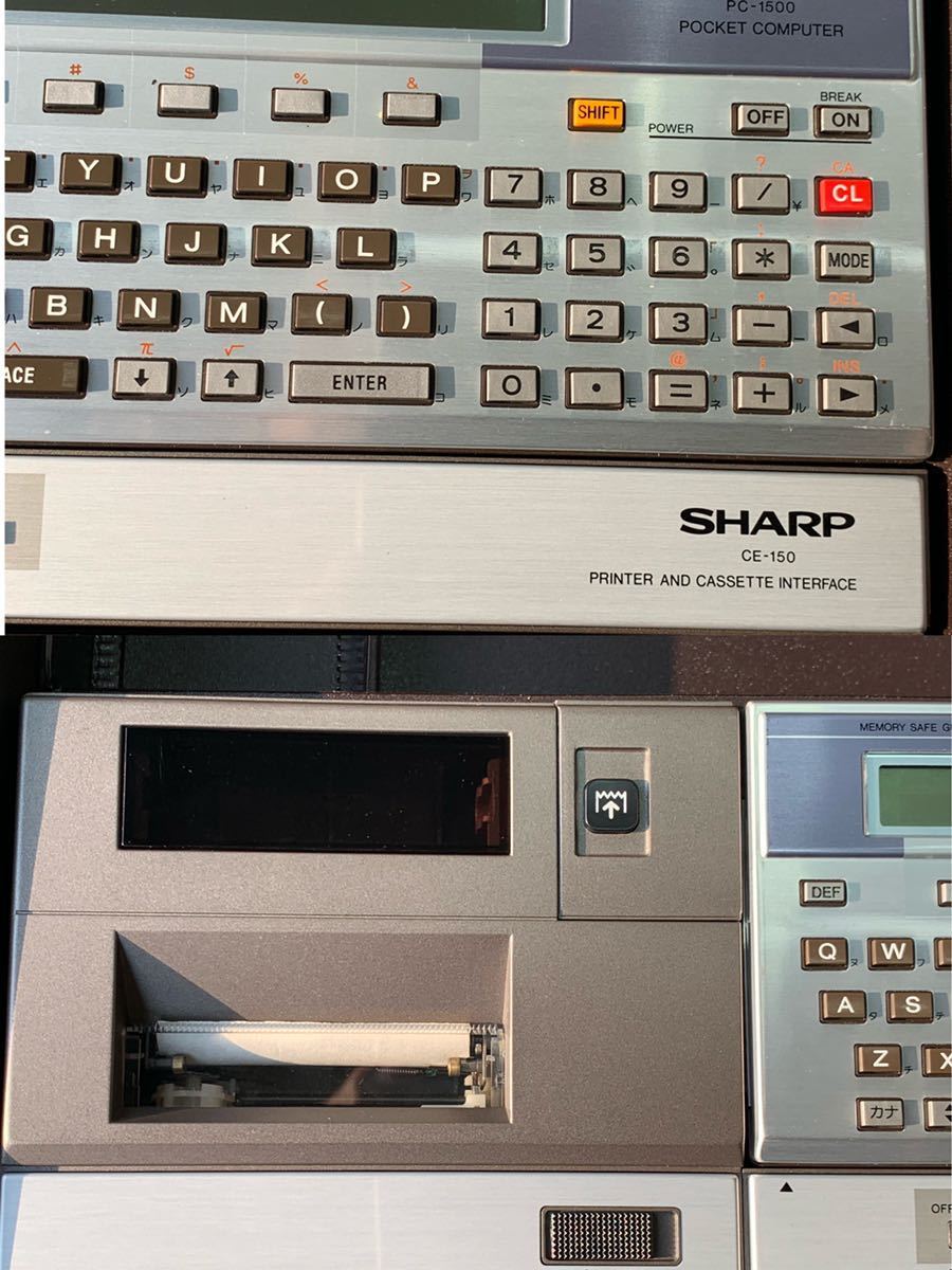 Yahoo!オークション PC-1500 CE-150 ポケコン Sharp SHARP ce-150」の