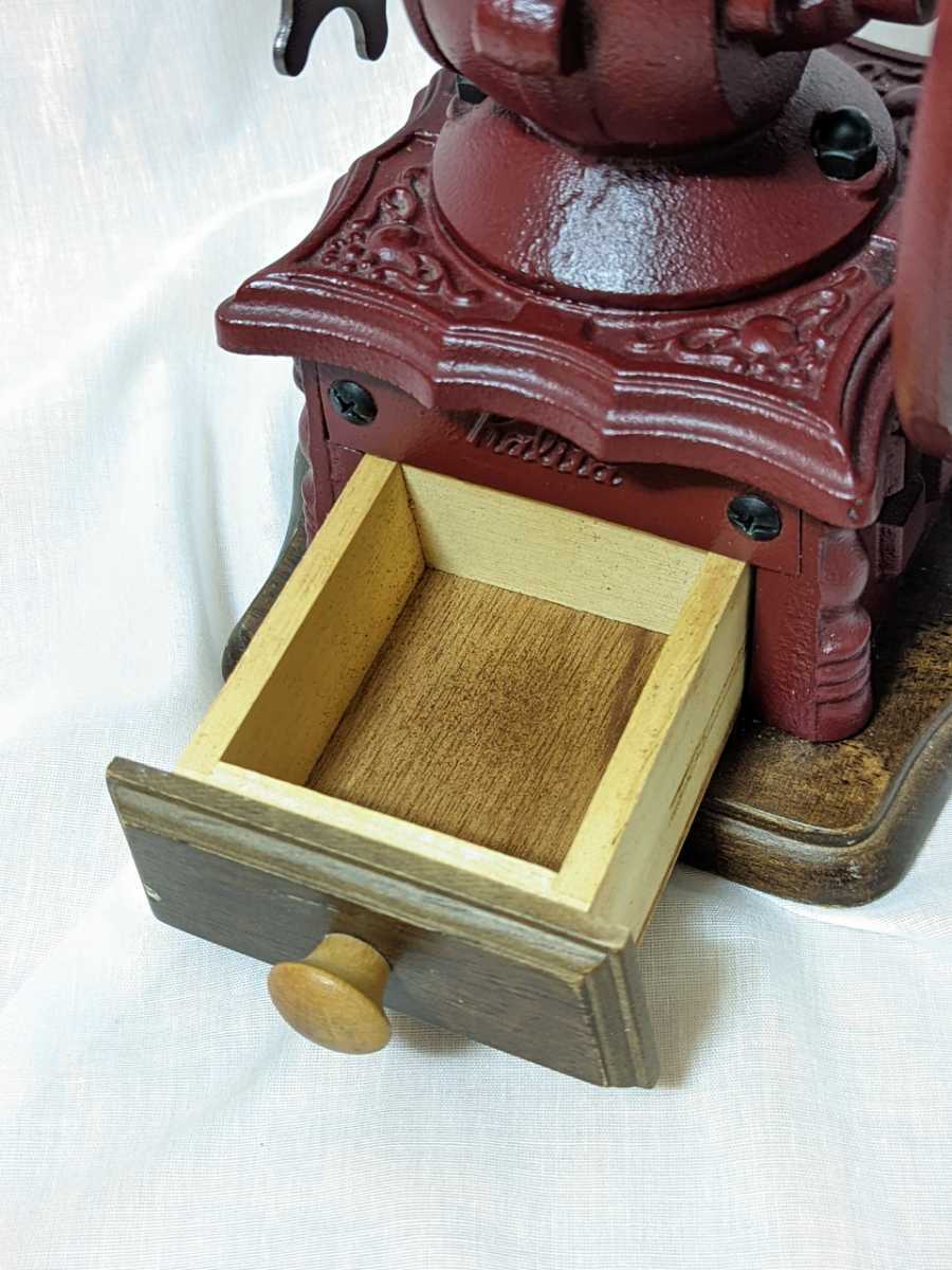 カリタ コーヒーミル 動輪ミル 手動式 希少赤 レッド 昭和レトロ 