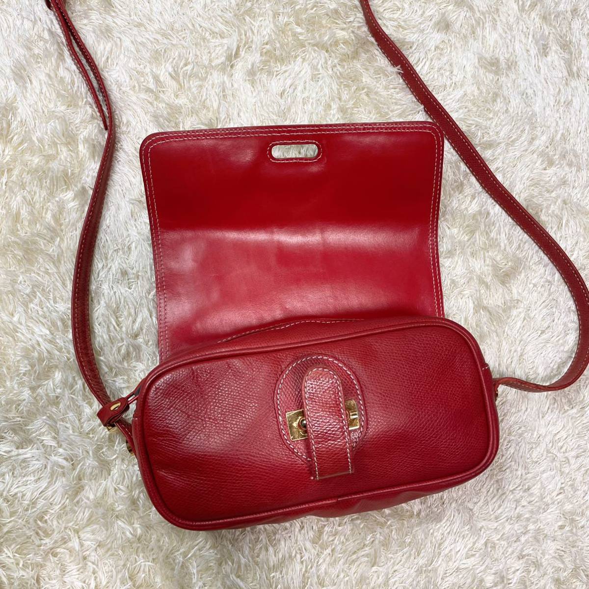 希少 筒型 ロエベ ショルダーバッグ 『憧れのシルエット』 LOEWE 金具 