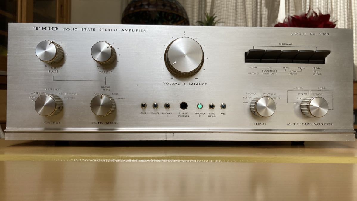 TRIO KA-6000 プリメインアンプ 動作品 TRIO トリオ KA-6000 プリメインアンプ - KA 買取 整備品 ka-6000