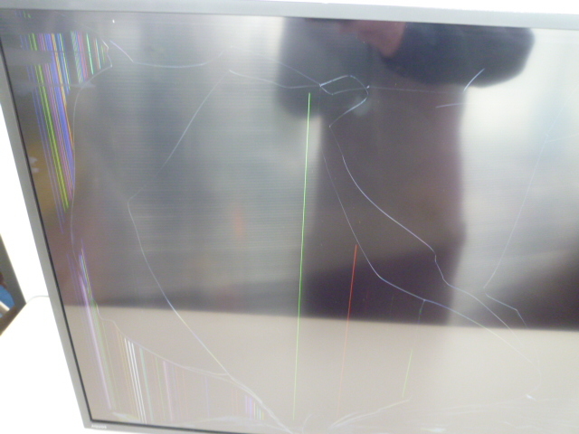 ジャンク 液晶割れ シャープ 42V型 液晶 テレビ AQUOS 4T-C42DJ1(液晶