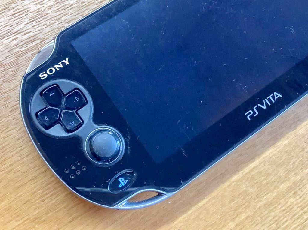 中古 動作確認 PSVITA PCH-1000 ブラック 本体 メモリーカード 4GB 