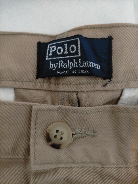 新品 デッドストック 90s ビンテージ USA製 POLO RALPH LAUREN POLO CHINO ポロラルフローレン 2タック チノパンツ CLASSIC PANT W30L34 デッドストック 90s 新品 by ポロラルフローレン スイングトップ