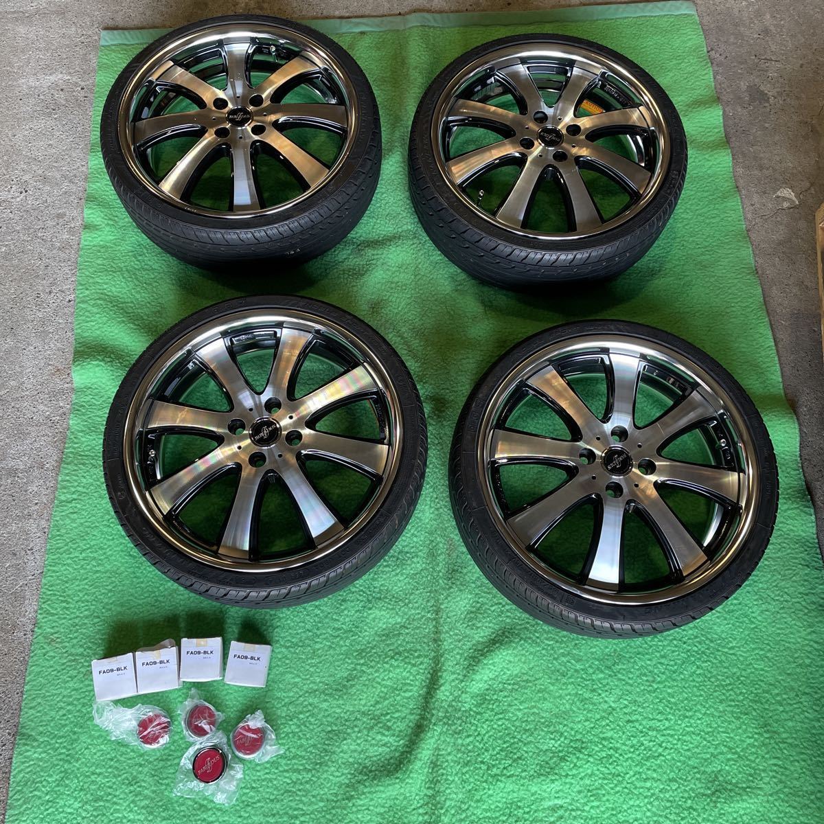 佐賀発 FABULOUS 17インチ ホイール＆タイヤ4本 165/40R17 /4穴/5.5J/+ 