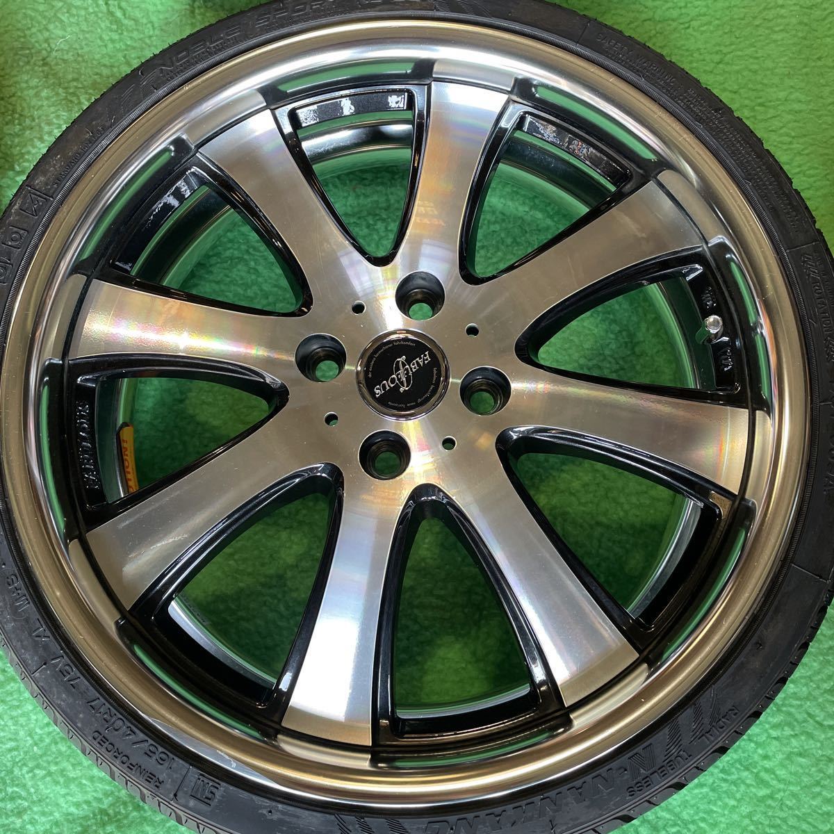 佐賀発 FABULOUS 17インチ ホイール＆タイヤ4本 165/40R17 /4穴/5.5J/+ 