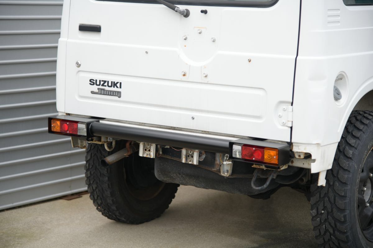 JA22 フロント＆リアバンパー テールランプ付き マットブラック ジムニー 国内生産品 ジムニー JA12 JA22 用 バンパー 前後セット マット